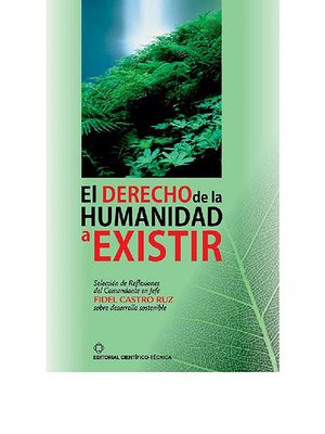 cover image of El derecho de la humanidad a existir